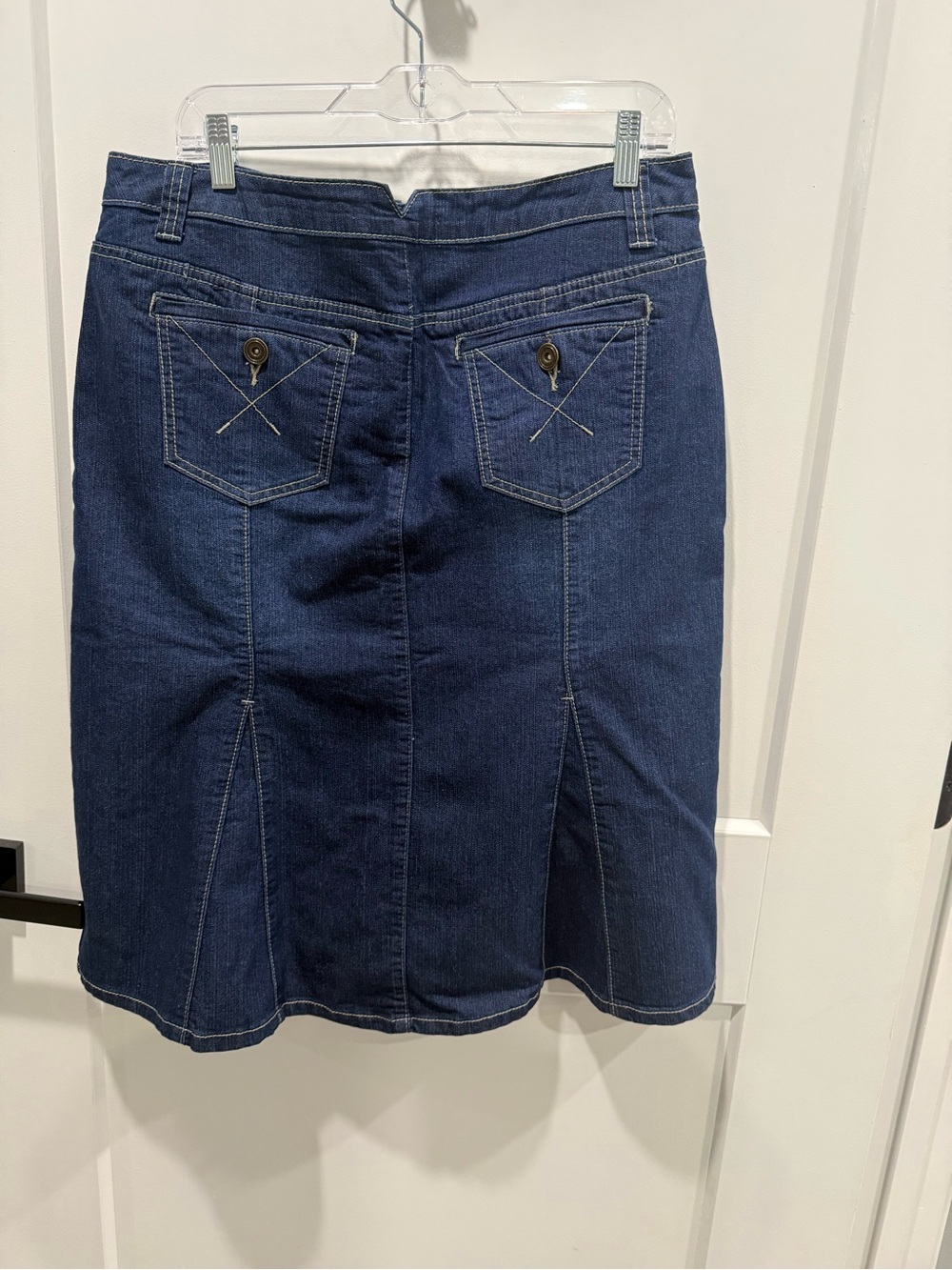 Cato Dark Blue Denim Skirt with Back Pockets